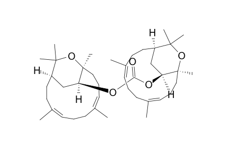 Bis[[1R-(1R*,4E,8E,12S*,16R*)]-4,8,12,14,14-Pentamethyl-13-oxabicyclo[10.2.2]hexadeca-4,8-diene-16-ol]-carbonate