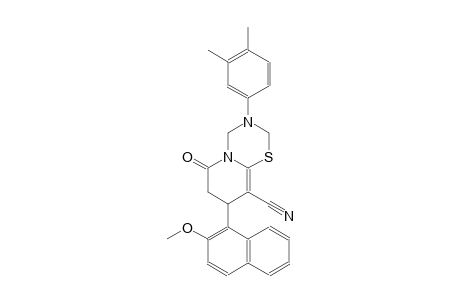 2H,6H-pyrido[2,1-b][1,3,5]thiadiazine-9-carbonitrile, 3-(3,4-dimethylphenyl)-3,4,7,8-tetrahydro-8-(2-methoxy-1-naphthalenyl)-6-oxo-