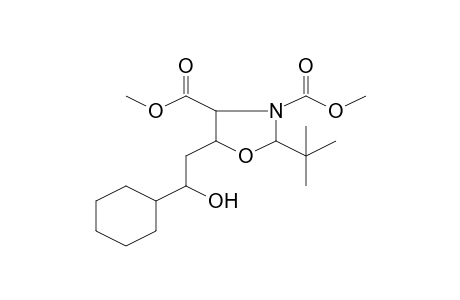 Dimethyl 2-tert-butyl-5-(2-cyclohexyl-2-hydroxyethyl)-1,3-oxazolidine-3,4-dicarboxylate