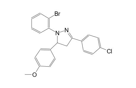 1H-pyrazole, 1-(2-bromophenyl)-3-(4-chlorophenyl)-4,5-dihydro-5-(4-methoxyphenyl)-