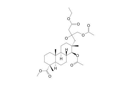 (1R,4aR,4bS,7R,8S,8aR,10aR)-8-acetoxy-7-[2-(acetoxymethyl)-4-ethoxy-2-hydroxy-4-keto-butyl]-1,4a,7-trimethyl-3,4,4b,5,6,8,8a,9,10,10a-decahydro-2H-phenanthrene-1-carboxylic acid methyl ester