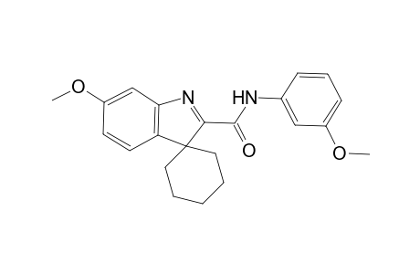 Spiro[cyclohexane-1,3'-[3H]indole]-2'-carboxamide, 6'-methoxy-N-(3-methoxyphenyl)-
