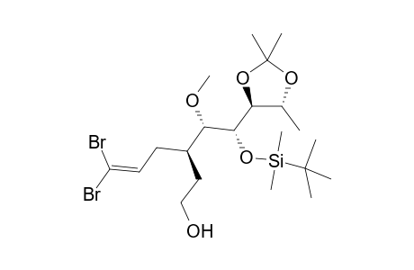(3R)-6,6-bis(bromanyl)-3-[(1S,2R)-2-[tert-butyl(dimethyl)silyl]oxy-1-methoxy-2-[(4S,5R)-2,2,5-trimethyl-1,3-dioxolan-4-yl]ethyl]hex-5-en-1-ol