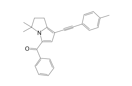 (5,5-Dimethyl-1-p-tolylethynyl-6,7-dihydro-5H-pyrrolizin-3-yl)-phenyl-methanone