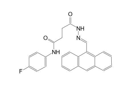 butanoic acid, 4-[(4-fluorophenyl)amino]-4-oxo-, 2-[(E)-9-anthracenylmethylidene]hydrazide