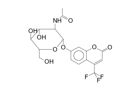 4-TRIFLUOROMETHYLUMBELLIFERYL 2-ACETAMIDO-2-DEOXY-BETA-D-GLUCOPYRANOSIDE