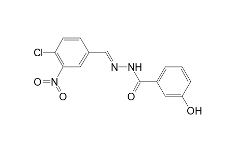 3-Hydroxy-benzoic acid (4-chloro-3-nitro-benzylidene)-hydrazide