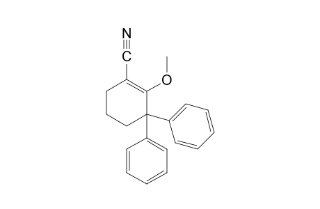3,3-diphenyl-2-methoxy-1-cyclohexene-1-carbonitrile