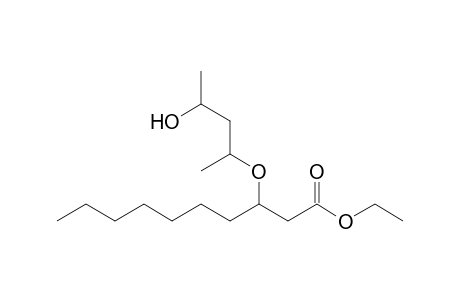 Ethyl 3-(4-hydroxypent-2-yloxy)-3-heptylpropanoate