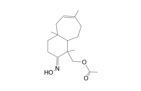 8-Acetoxymethyl-9-oximido-1,4,8-trimethylbicyclo[5.4.0]undec-3-ene