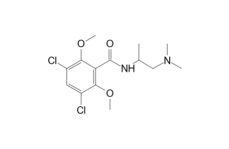 3,5-dichloro-2,6-dimethoxy-N-[2-(dimethylamino)-1-methylethyl]benzamide