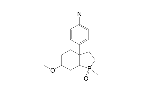 3A-(PARA-AMINOPHENYL)-6-METHOXY-1-METHYL-OCTAHYDROPHOSPHINDOLE-1-OXIDE,ISOMER-#1