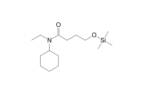 N-Cyclohexyl-N-ethyl-5-hydroxybutyramide TMS