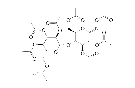 D-Gluconimidic acid, N-(acetyloxy)-4-O-(2,3,4,6-tetra-O-acetyl-.beta.-D-glucopyranosyl)-, .gamma.-lactone, 2,3,6-triacetate