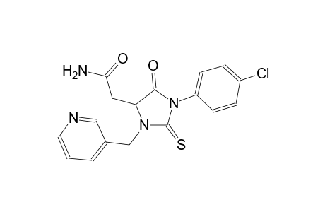 4-imidazolidineacetamide, 1-(4-chlorophenyl)-5-oxo-3-(3-pyridinylmethyl)-2-thioxo-