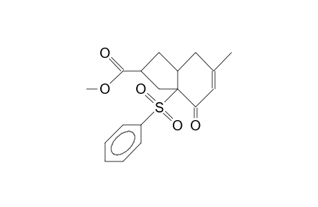 Methyl (2R,3aS, 7aS)-3a,4,7,7a-tetrahydro-6-methyl-4-oxo-3a-phenylsulfonyl-2-indanecarboxylate