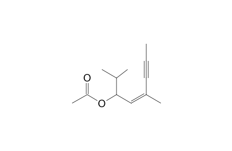 (Z)-2,5-dimethyloct-4-en-6-yn-3-yl acetate