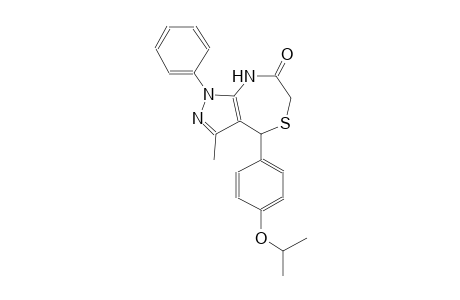 4-(4-isopropoxyphenyl)-3-methyl-1-phenyl-4,8-dihydro-1H-pyrazolo[3,4-e][1,4]thiazepin-7(6H)-one