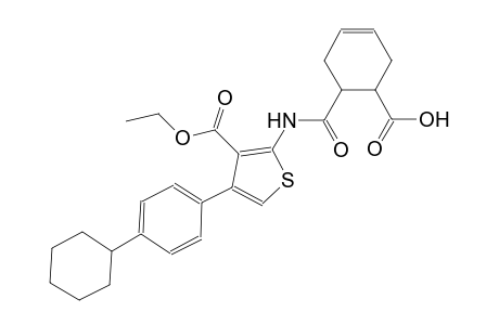 6-({[4-(4-cyclohexylphenyl)-3-(ethoxycarbonyl)-2-thienyl]amino}carbonyl)-3-cyclohexene-1-carboxylic acid