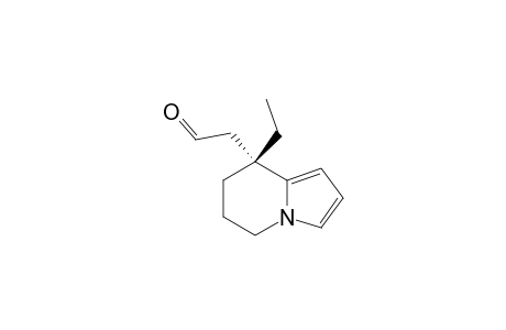 (8R)-8-Ethyl-5,6,7,8-tetrahydro-8-indolizineethanal