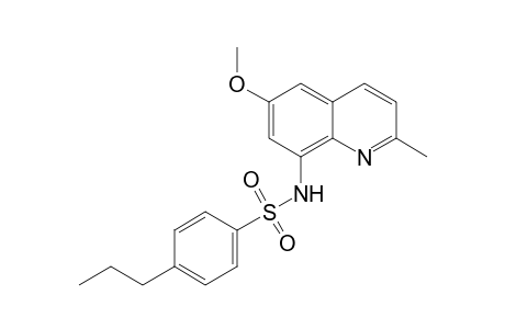 N-(6-Methoxy-2-methyl-8-quinolyl)-4-n-propylbenzenesulfonamide