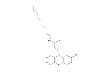2-CHLORO-10-PHENOTHIAZINEPROPIONIC ACID, OCTYLIDENEHYDRAZIDE
