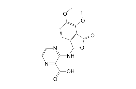3-[(4,5-dimethoxy-3-oxo-1,3-dihydro-2-benzofuran-1-yl)amino]-2-pyrazinecarboxylic acid