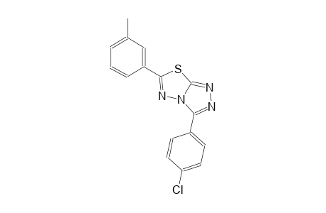 3-(4-chlorophenyl)-6-(3-methylphenyl)[1,2,4]triazolo[3,4-b][1,3,4]thiadiazole