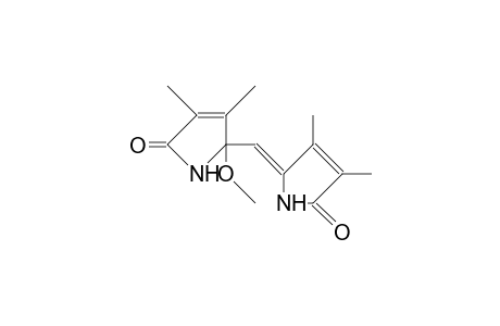5-(5-Methoxy-3,4-dimethyl-2-oxo-2,5-dihydro-pyrrol-5-yl-methylene)-3 ,4-dimethyl-pyrrol-2(5H)-one