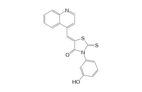 4-thiazolidinone, 3-(3-hydroxyphenyl)-5-(4-quinolinylmethylene)-2-thioxo-, (5Z)-