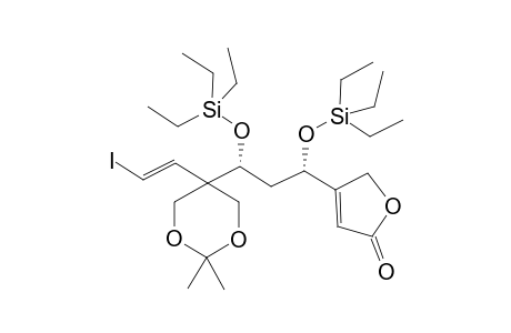 (1'R,3'S,1"'E)-5-{1',3'-Bistriethylsilyloxy-[furan-2"(5"H)-on-4"-yl]propyl}-5-(2"'-iodoethenyl)-2,2-dimethyl-1,3-dioxane