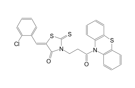 (5Z)-5-(2-chlorobenzylidene)-3-[3-oxo-3-(10H-phenothiazin-10-yl)propyl]-2-thioxo-1,3-thiazolidin-4-one