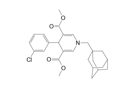 1-(1-adamantylmethyl)-4-(3-chlorophenyl)-4H-pyridine-3,5-dicarboxylic acid dimethyl ester