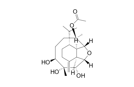 5,12-Epoxybenzocyclodecene-6,7,8,11-tetrol, tetradecahydro-7,11-dimethyl-4-methylene-1-(1-methylethyl)-, 11-acetate, [1R-(1R*,4aR*,5S*,6S*,7R*,8S*,11R*,12R*,12aR*)]-