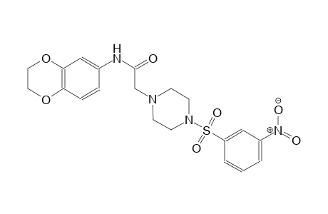 1-piperazineacetamide, N-(2,3-dihydro-1,4-benzodioxin-6-yl)-4-[(3-nitrophenyl)sulfonyl]-