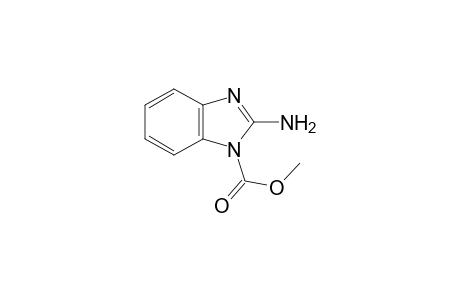 2-amino-1-benzimidazolecarboxylic acid, methyl ester
