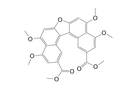 Dinaphtho[2,1-b:1',2'-d]furan-2,12-dicarboxylic acid, 4,5,9,10-tetramethoxy-, dimethyl ester