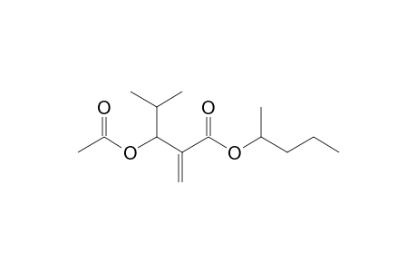 1-Methylbutyl 2-methylene-4-methyl-3-acetoxypentanoate