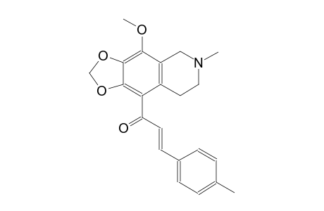 (2E)-1-(4-methoxy-6-methyl-5,6,7,8-tetrahydro[1,3]dioxolo[4,5-g]isoquinolin-9-yl)-3-(4-methylphenyl)-2-propen-1-one