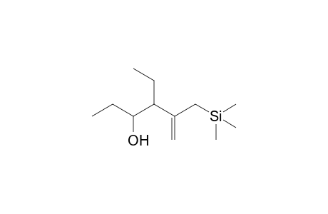 3-Ethyl-2-(trimethylsilylmethyl)-1-hexen-4-ol