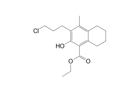 Ethyl 3-(3-chloro-propyl)-5,6,7,8-tetrahydro-2-hydroxy-4-methylnaphthalene-1-carboxylate