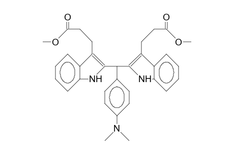 (N,N-Dimethyl-anilino)-bis[3-(3-methoxy-propionyl)-indol-2-yl]-methane