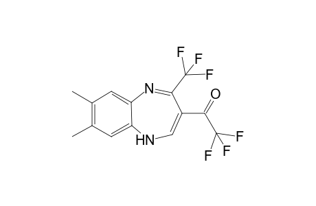 7,8-Dimethyl-3-trifluoroacetyl-4-trifluoromethyl-(1H,5)benzodiazepine