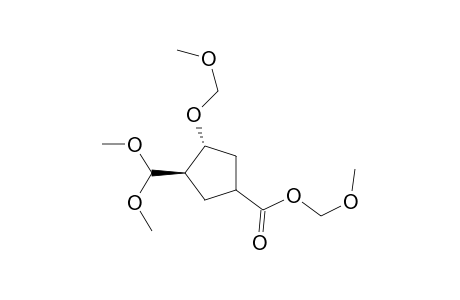 (3R,4R)-3-(dimethoxymethyl)-4-(methoxymethoxy)-1-cyclopentanecarboxylic acid methoxymethyl ester