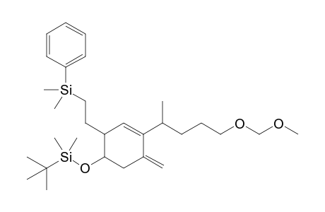 3-Methylene-2-[5-(methoxymethoxy)pent-2-yl]-5-(tert-butyldimethylsiloxy)-6-[2-(phenyldimethylsilyl)ethyl]cyclohexene