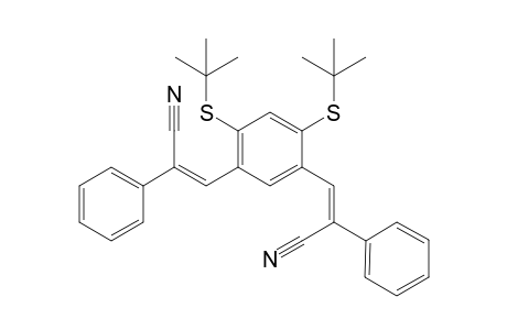 (Z)-3-[2,4-Bis-tert-butylsulfanyl-5-((Z)-2-cyano-2-phenyl-vinyl)-phenyl]-2-phenyl-acrylonitrile