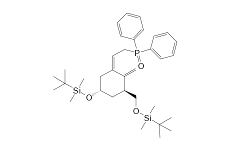 3.beta.-(tert-Butyldimethylsilyloxy)-1.alpha.-(tert-butyldimethylsilyloxymethyl)-6-methylene-5-[3-(diphenylphosphinoyl)ethylidene]cyclohexane