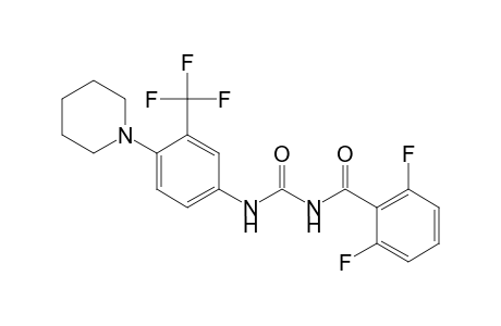 Benzamide, 2,6-difluoro-N-[[[4-(1-piperidinyl)-3-(trifluoromethyl)phenyl]amino]carbonyl]-