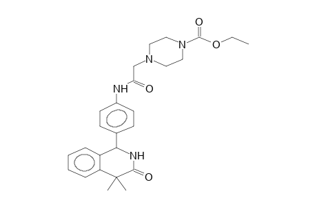 4,4-DIMETHYL-1-[4-(4-ETHOXYCARBONYLPIPERAZINOACETYL)AMINOPHENYL]-1,4-DIHYDRO-3(2H)-ISOQUINOLINONE