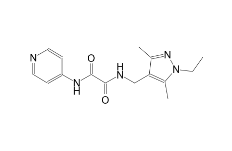 ethanediamide, N~1~-[(1-ethyl-3,5-dimethyl-1H-pyrazol-4-yl)methyl]-N~2~-(4-pyridinyl)-
